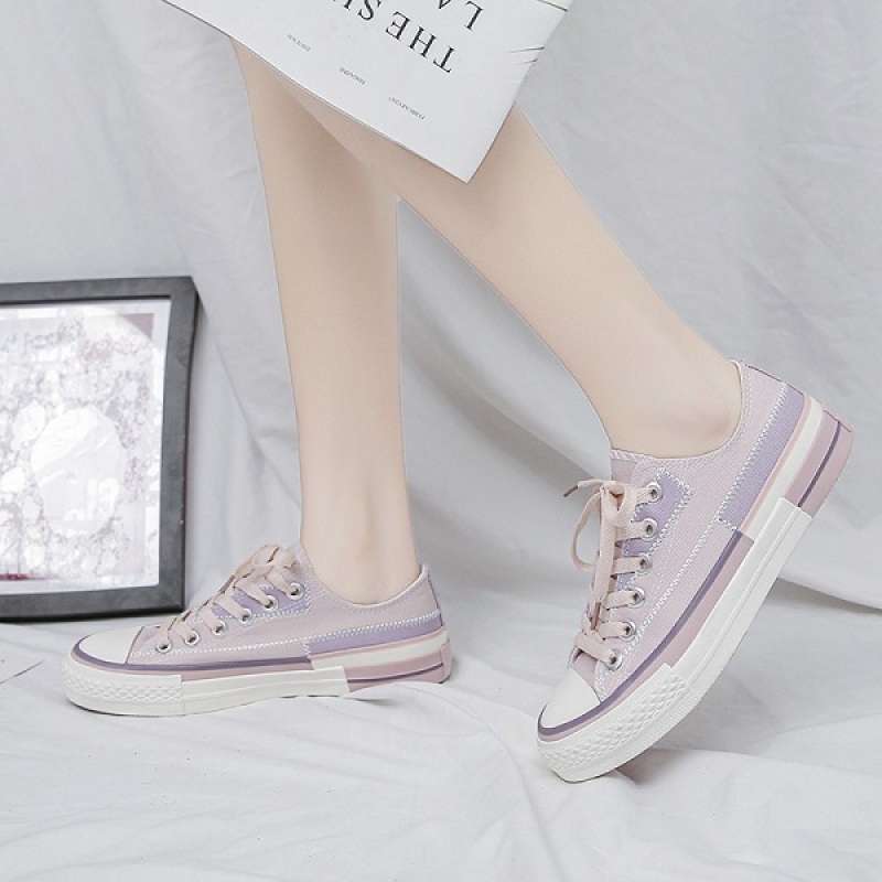 Jual Sepatu Wanita Sneakers Tali Kanvas Model Terbaru Produk Terlaris 2021 Trendy Dan Elegan Murah Mei 2021 Blibli