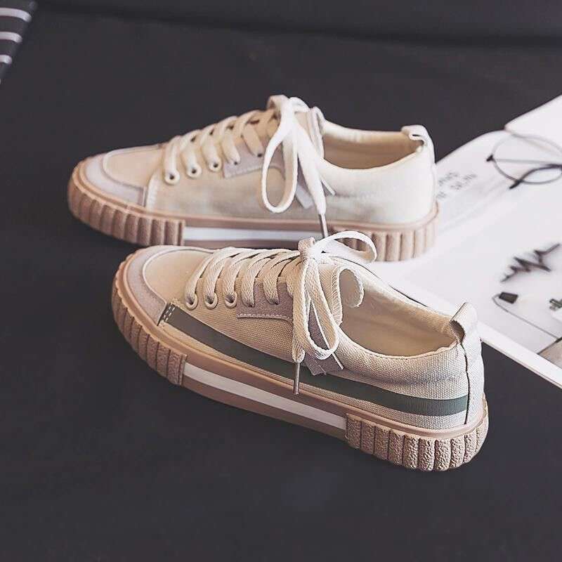 Jual Sepatu Wanita Sneakers Tali Kanvas Model Terbaru Produk Terlaris 2021 Trendy Dan Elegan Murah Mei 2021 Blibli