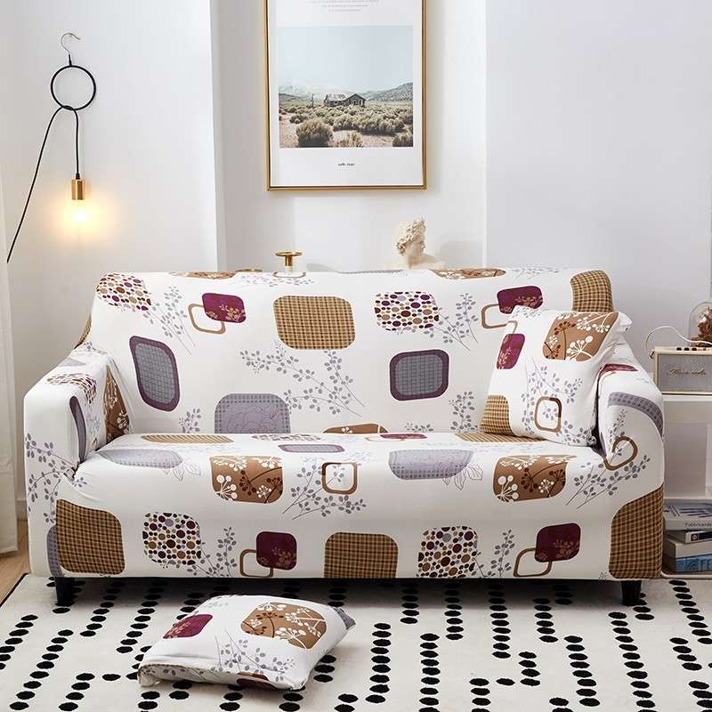 Jual Universal Elastic Vintage Sofa Cover M Penutup Sofa Elastis