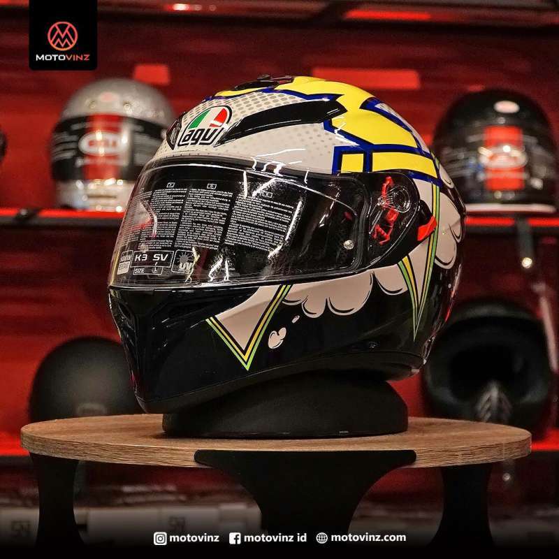 Jual HELM FULL FACE AGV K3SV BUBBLE 