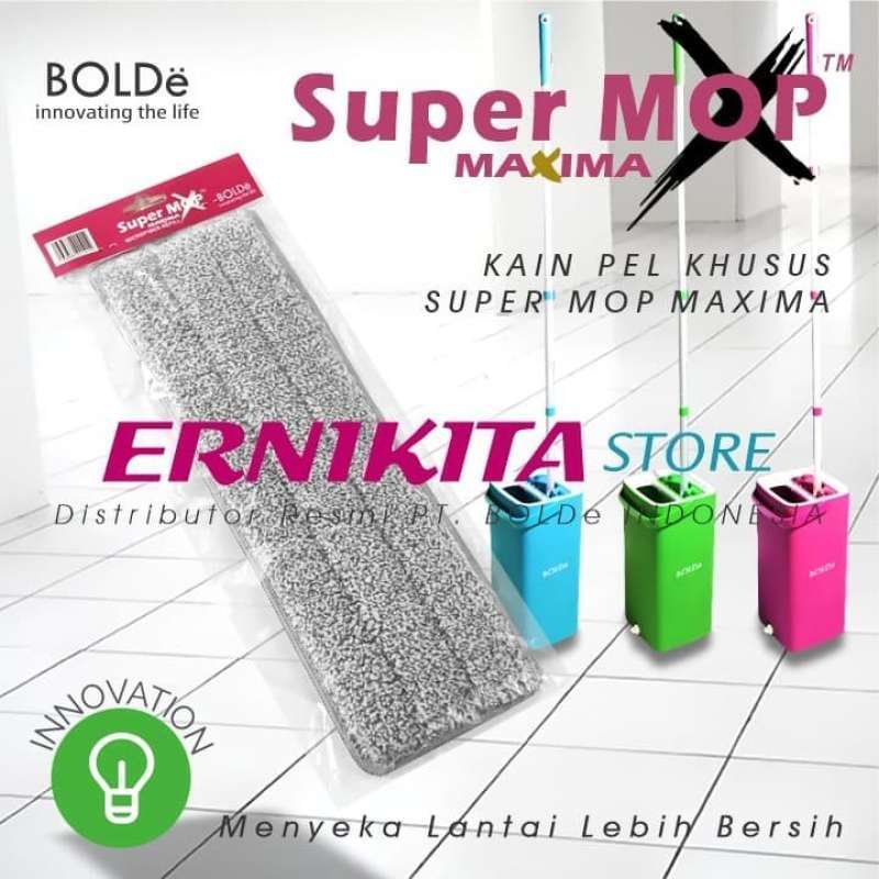 Jual Kain Pel Super Mop X Maxima Bolde Refill Kain Pel Microfiber Murah Mei 2021 Blibli