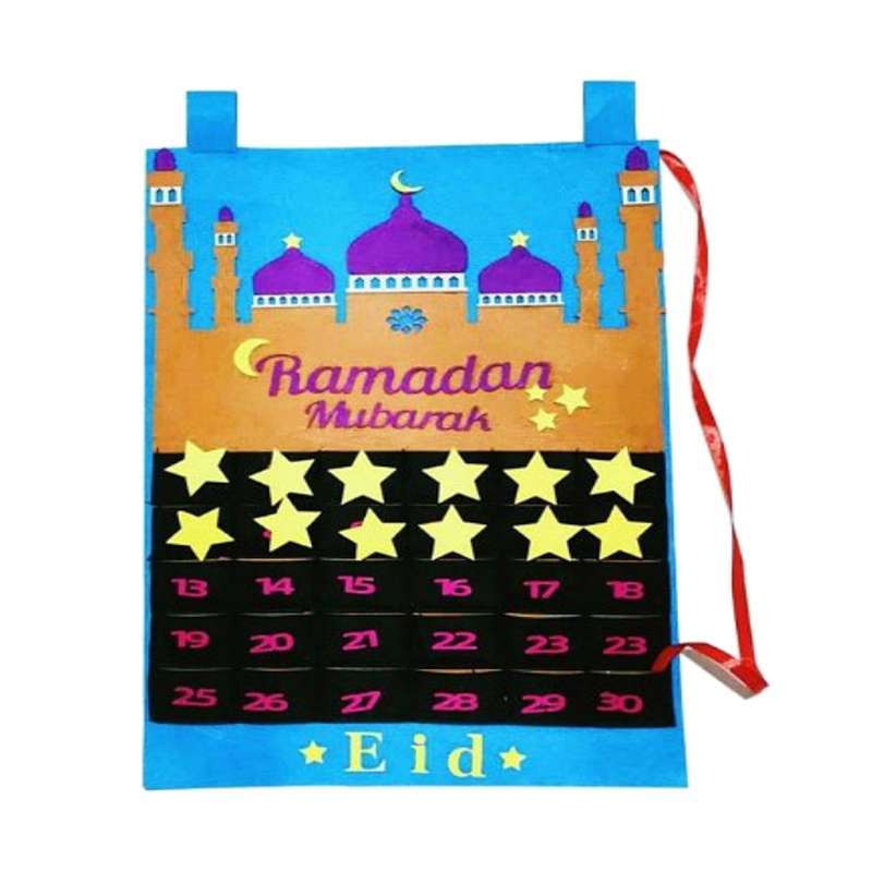 Jual Ramadan Calendar Eid Mubarak Hanging Calendar Advent Calendar 2021 For Kids Eid Gifts Ramadan Decorations Online Mei 2021 Blibli