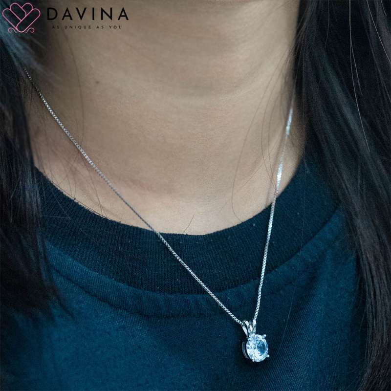 Promo Kalung Fashion DAVINA Nancy Necklace Lapis Emas Putih ...