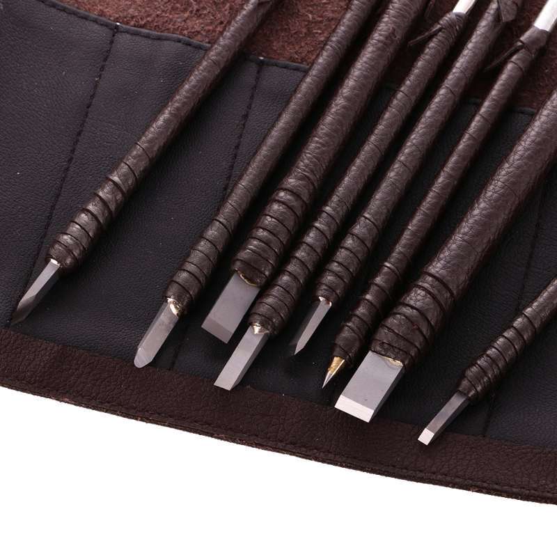 8pcs Tungsten Stone Carving  Tool Set Stone Carving Wood Hobby Craft 