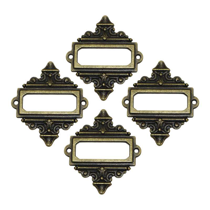 Promo File Drawer Cabinet Card Tag Label Holder Metal Frame ...