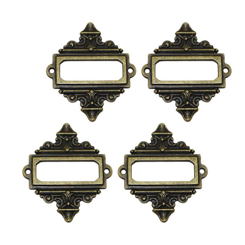 Promo File Drawer Cabinet Card Tag Label Holder Metal Frame ...
