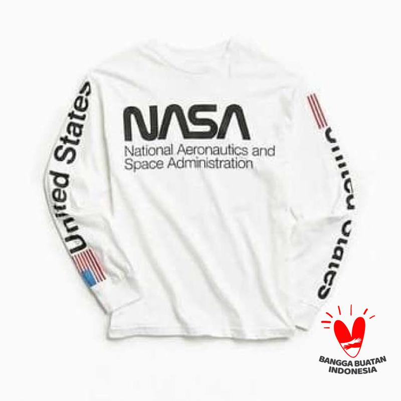 Promo KAOS NASA PANJANG BAJU TSHIRT USA 