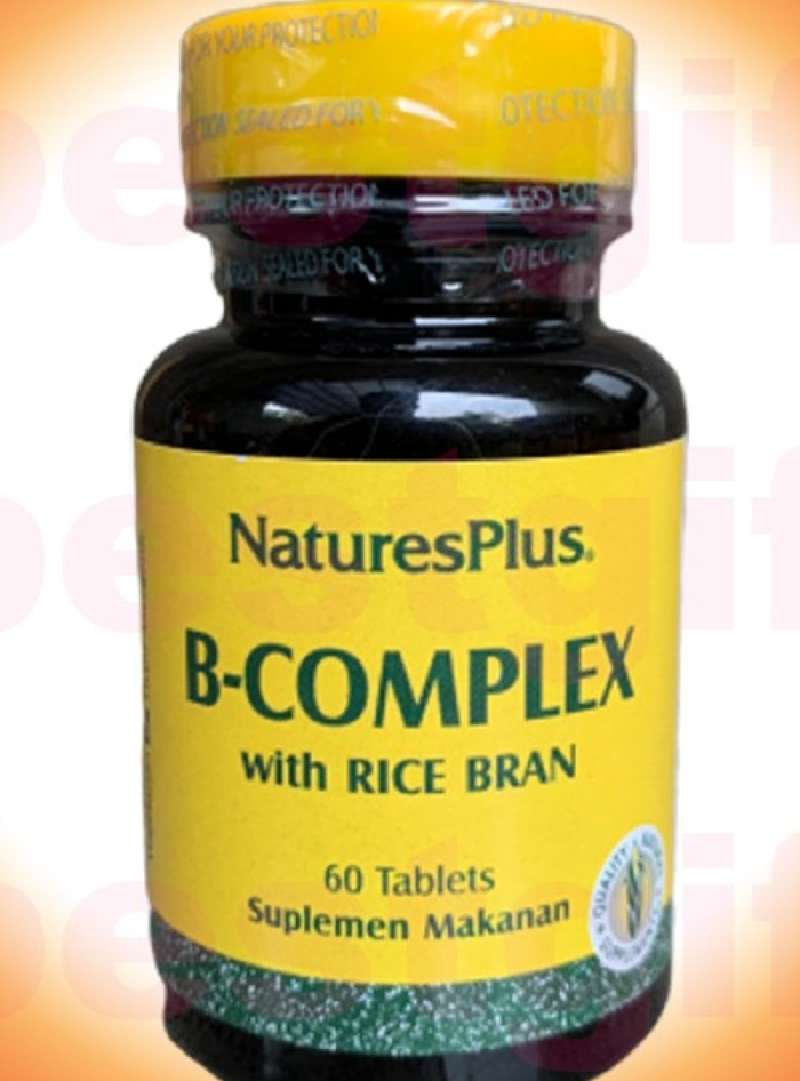 nature s natures nature plus b complex anti stress vitamin saraf kesemutan tangan kaki 60 tablet