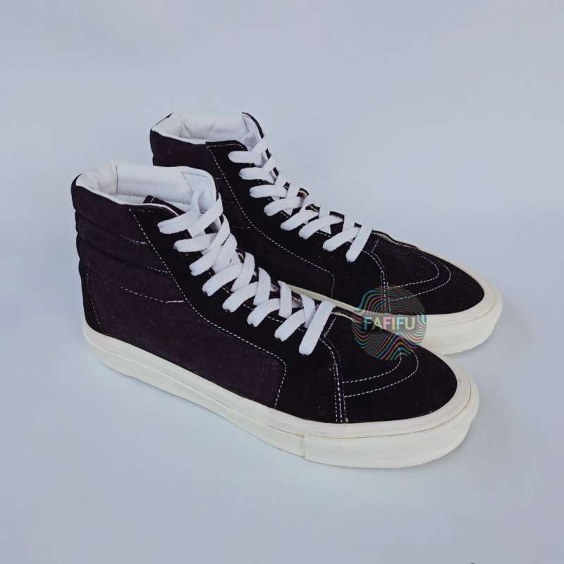 Jual Sepatu Polos SK8 Pro High BW Sepatu Lokal Skate Suede