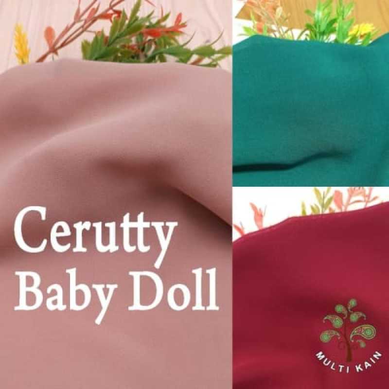 Jual Bahan Multi Kain Ceruti Cerutty Cerutti Seruti Baby Doll Per 0 5meter Murah Mei 2021 Blibli