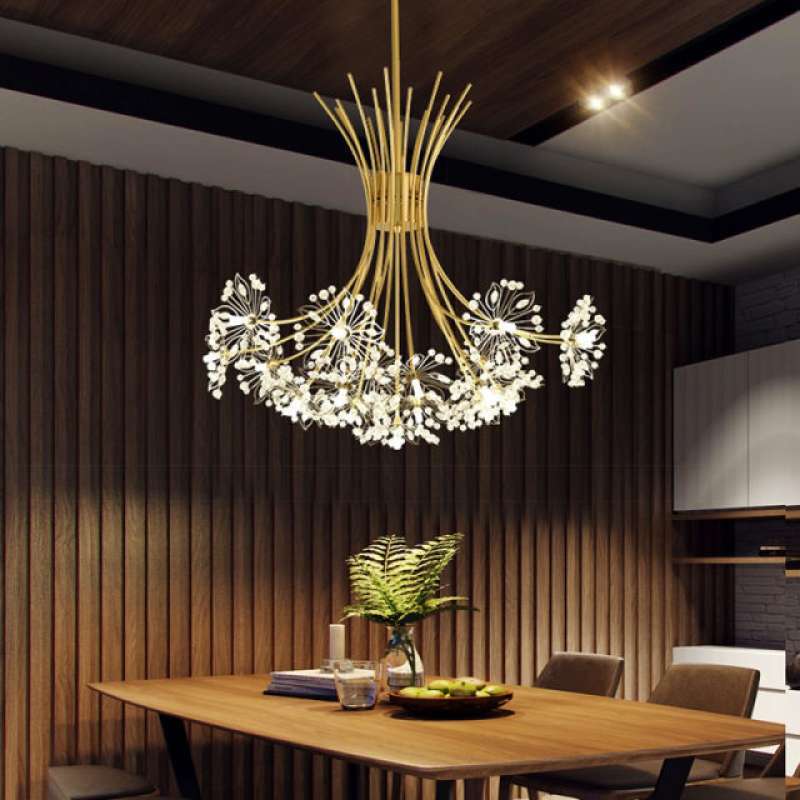 Modern Art Deco Led Crystal Hardware Chandelier Dandelion Golden Hanging Lamps Lampu Hias Penerangan Rumah Terbaru Agustus 2021 Harga Murah Kualitas Terjamin Blibli Modern Art Deco Led Crystal Hardware, Chandelier Hanging Hardware