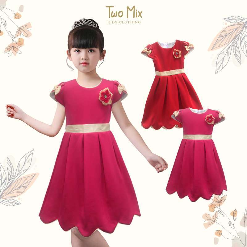 Jual Two Mix Dress Anak Cewek Baju Anak Perempuan Fashion Usia 0 12 Tahun 4129 Fanta 12 Di Seller Two Mix Official Store Two Mix Kota Semarang Blibli