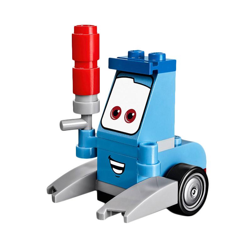 lego juniors guido and luigi's pit stop