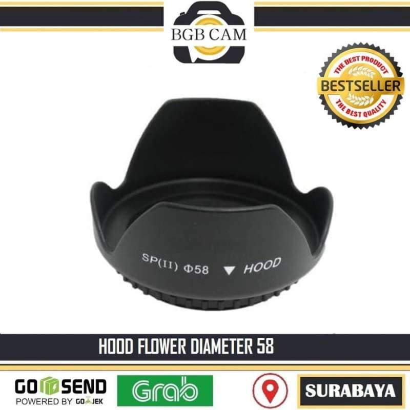 lens hood diameter 58mm 58 mm flower hood dslr canon nikon sony
