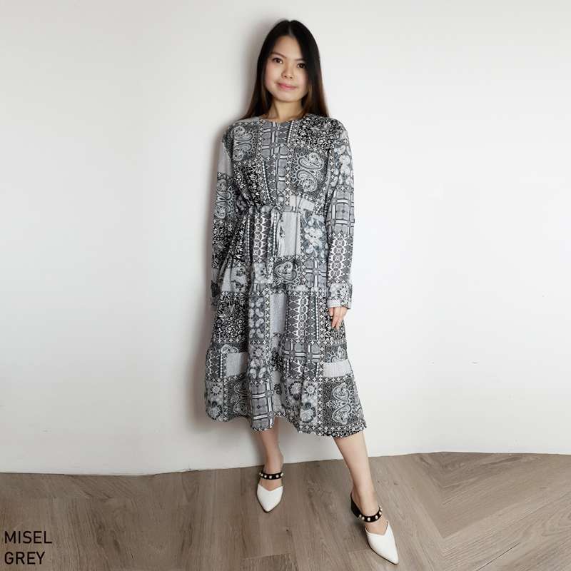 Dress batik hijab modern shop