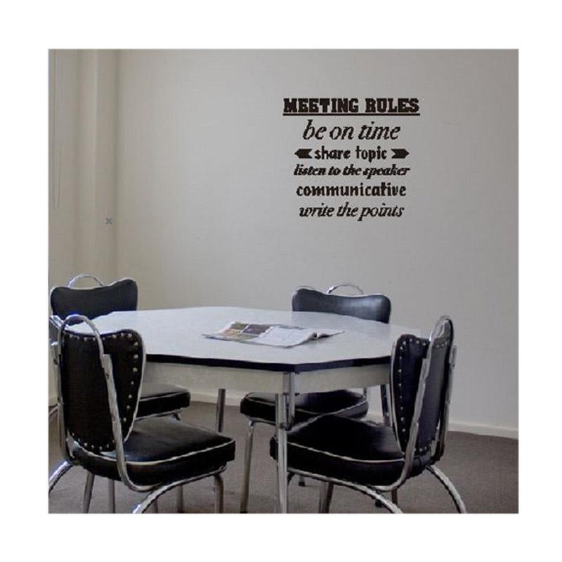 Jual Oem Quotes Meeting Rules Office Wall Stiker Dekorasi Dinding Online Desember 2020 Blibli