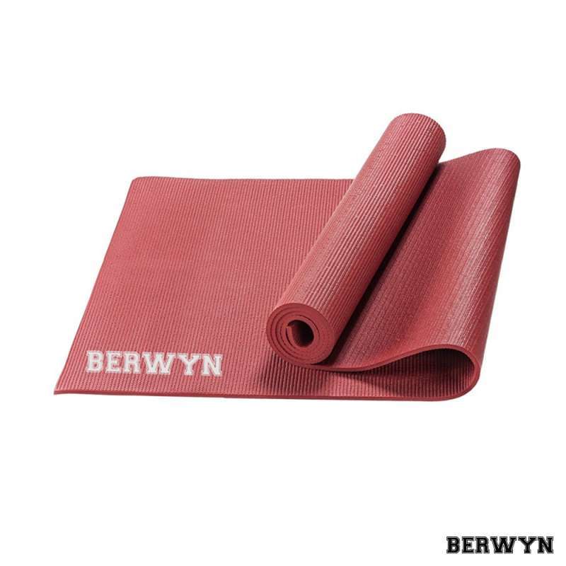 Jual Berwyn Matras Yoga PVC Yoga Mat Pilates Merah di Seller