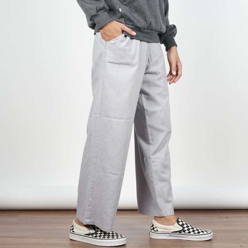 Promo Celana Linen Pria Ankle Cropped 
