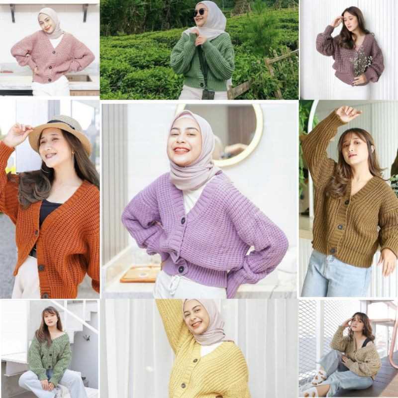 Jual FASHION KARDIGAN RAJUT CARDIGAN 