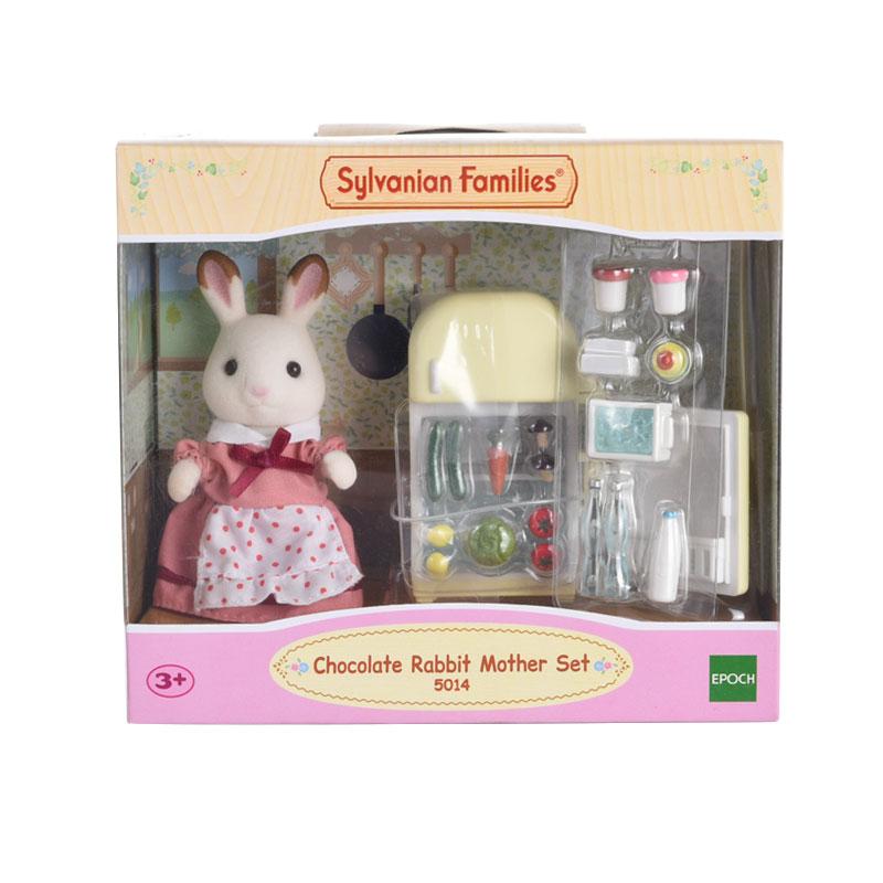 sylvanian families chocolate rabbit mother set
