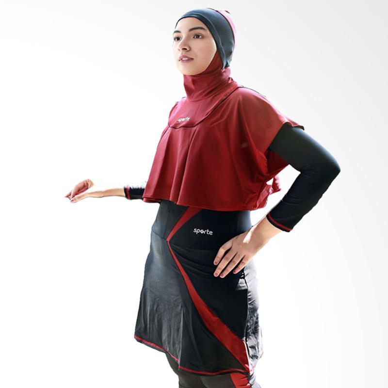 Jual Sporte Baju Renang Muslimah Hitam Maroon Sr 11 Online Agustus 2020 Blibli Com