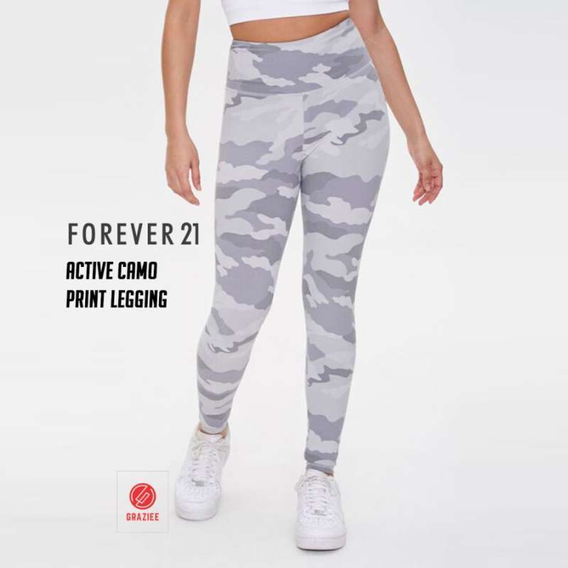 Promo Forever 21 Active Camo Print Leggings 09FL21025 Celana