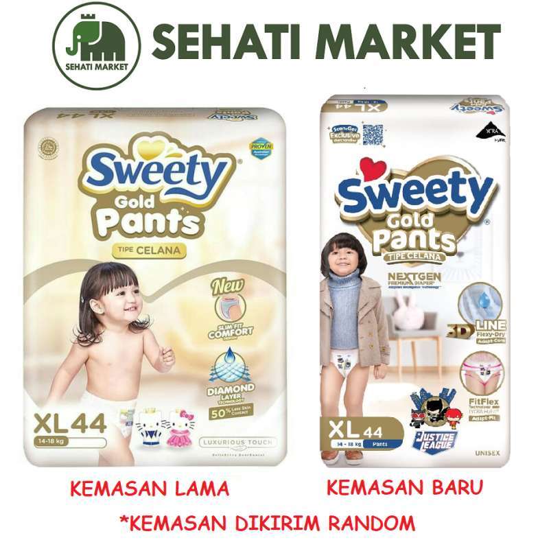 Jual Sweety Gold Pants Popok Bayi Size Xl 44 Pcs Xl44 Di Seller