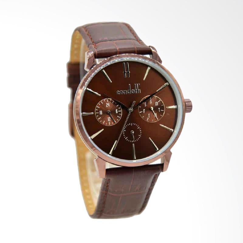 Condotti Prudente Multifunction Jam Tangan Pria Cokelat CN1038 BR05 L05
