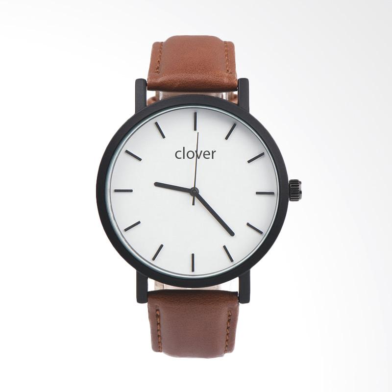 Diskon Murah Clover Casual Jam Tangan Pria - Coklat Online Shop