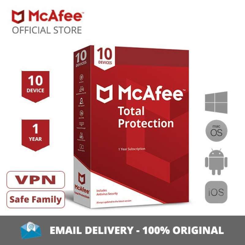 McAfee Total Protection™ Antivirus [10 Device /1 Year]