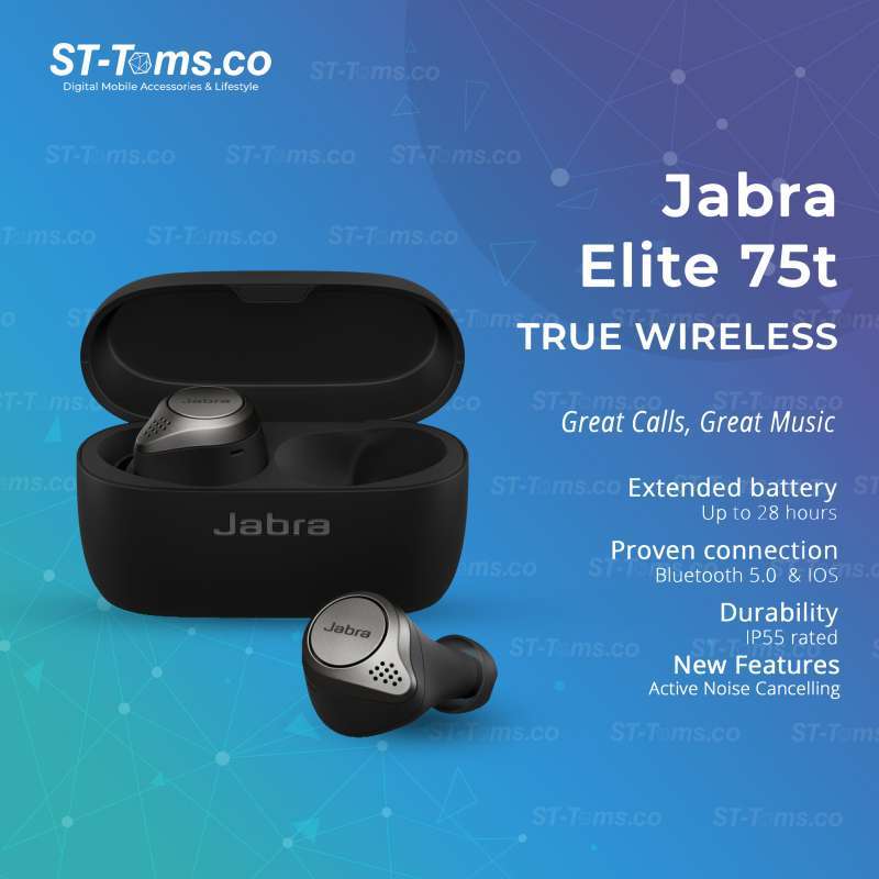 Jual Jabra Elite 75t True Waterproof 