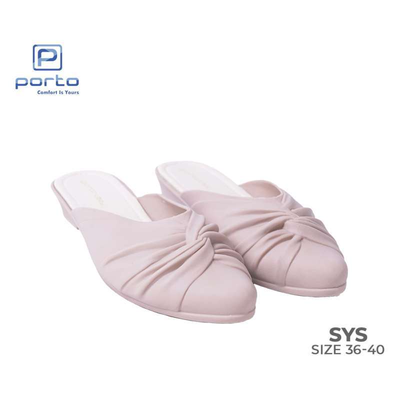 Promo Porto Sepatu Wanita Wedges Cantik Casual Selop Terbaru SYS