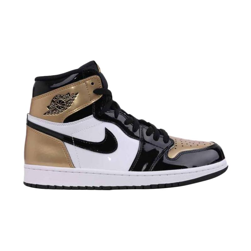 Jual NIKE Men Air Jordan 1 Retro High Gold Top 3 Sepatu Sneakers