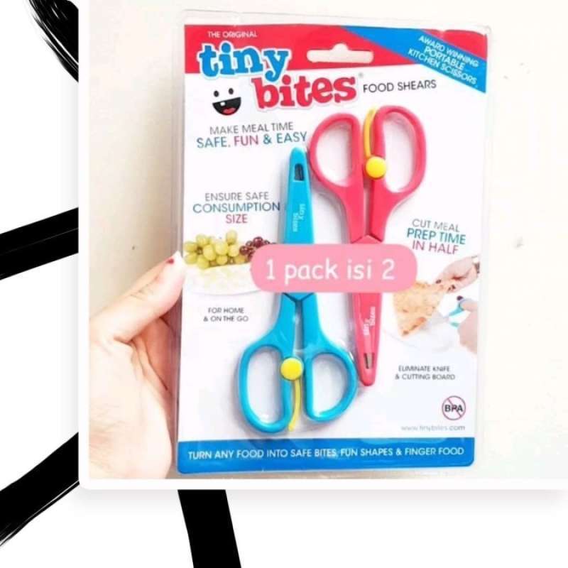 Promo Tiny Bites Baby Food Scissors - Kids Toddler Utensils Makan