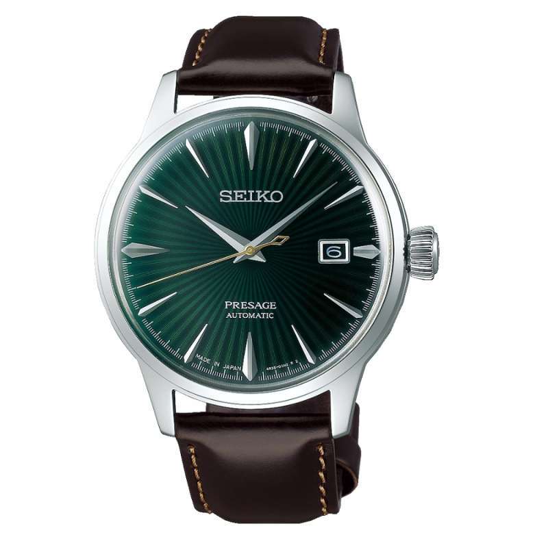 Promo Seiko Presage Automatics 23 Jewels SRPD37J1 Brown Leather