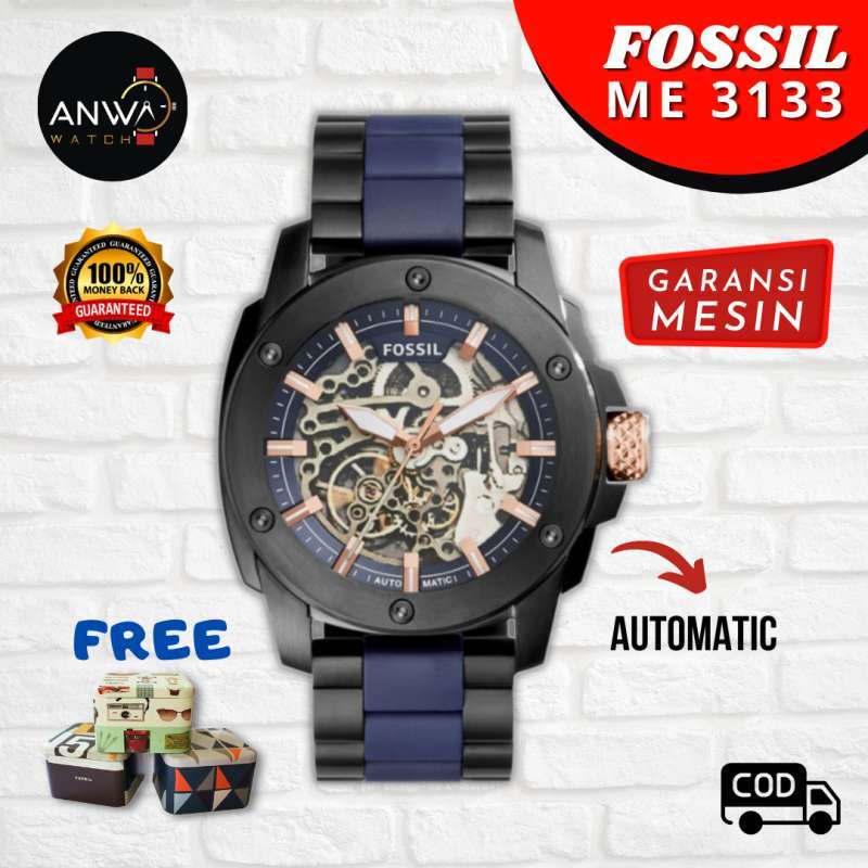 Promo Jam Tangan Pria Fossil Fosil Me3133 Me 3133 Automatic Otomatis Mekanik Rantai Stainless Original Diskon 53 Di Seller Anwa Watch Banyu Urip Kota Surabaya Blibli