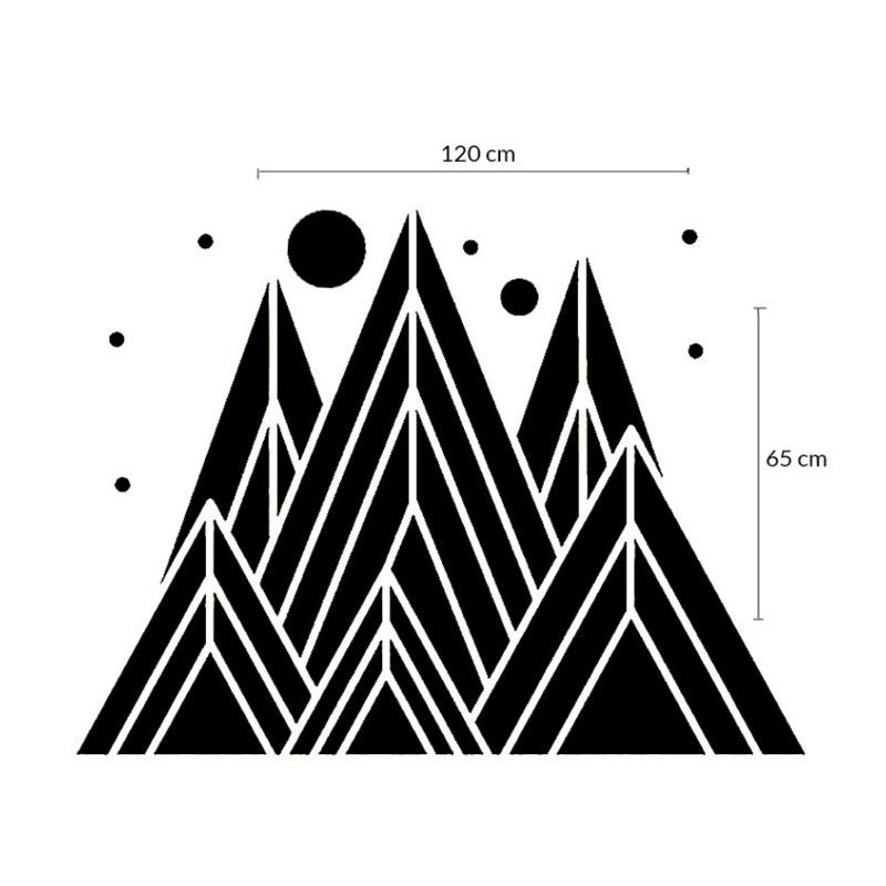 Jual Omahku Wall Sticker Geometric Mountain Dekorasi Dinding