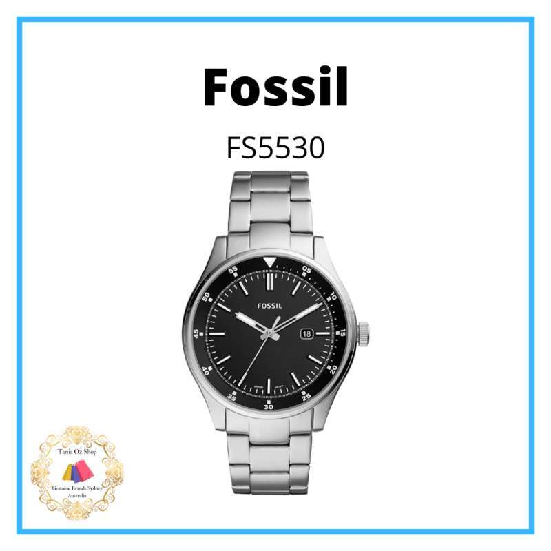 Jual Fossil Men Belmar Three Hand Date Stainless Steel Watch