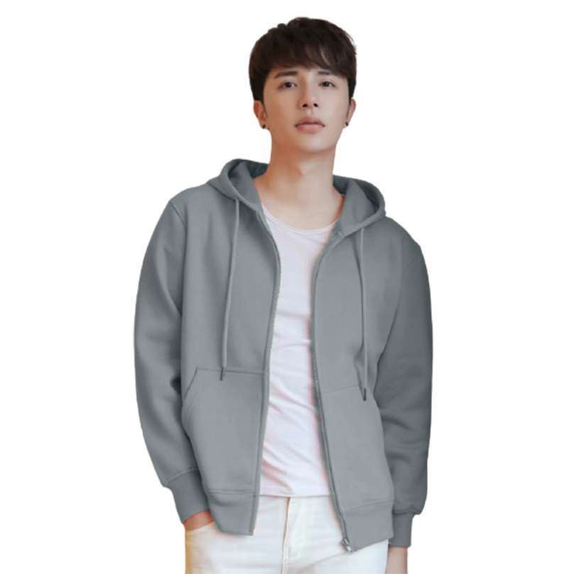 Promo Jaket Hoodie Pria Polos Zipper Korea Style Outer Jacket Babyterry Novvan Swan L xl Abu Muda Diskon 15 Di Seller Swan Fashion Krendang Kota Jakarta Barat Blibli