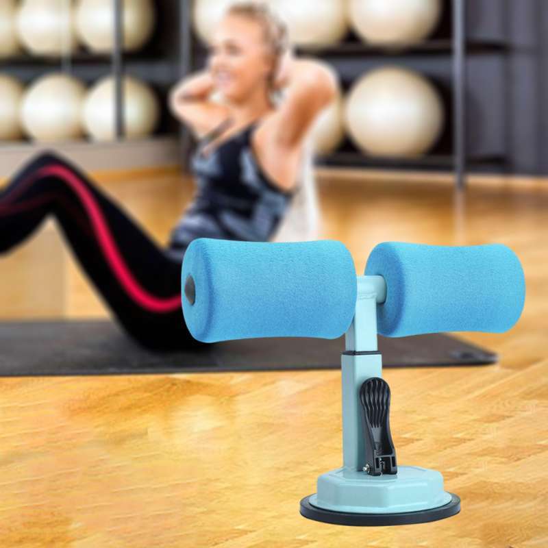 Portable Sit Up Bar Women 4 Suction Cups Adjustable Sit-Up Aid Ab Exerciser 