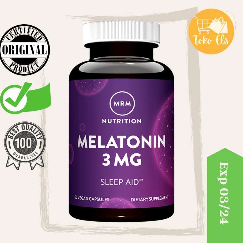 Jual MRM Melatonin 3mg 60 vegan kapsul | Sleep Aid Suplemen ...