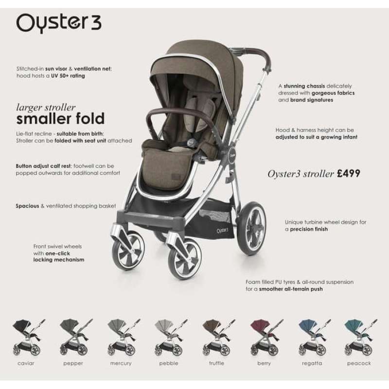Oyster 3 on sale stroller harga