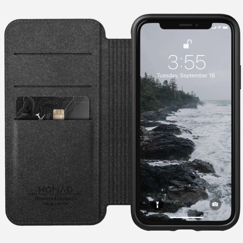 Jual Flip Case iPhone Xs X Nomad Rugged Modern Folio Leather