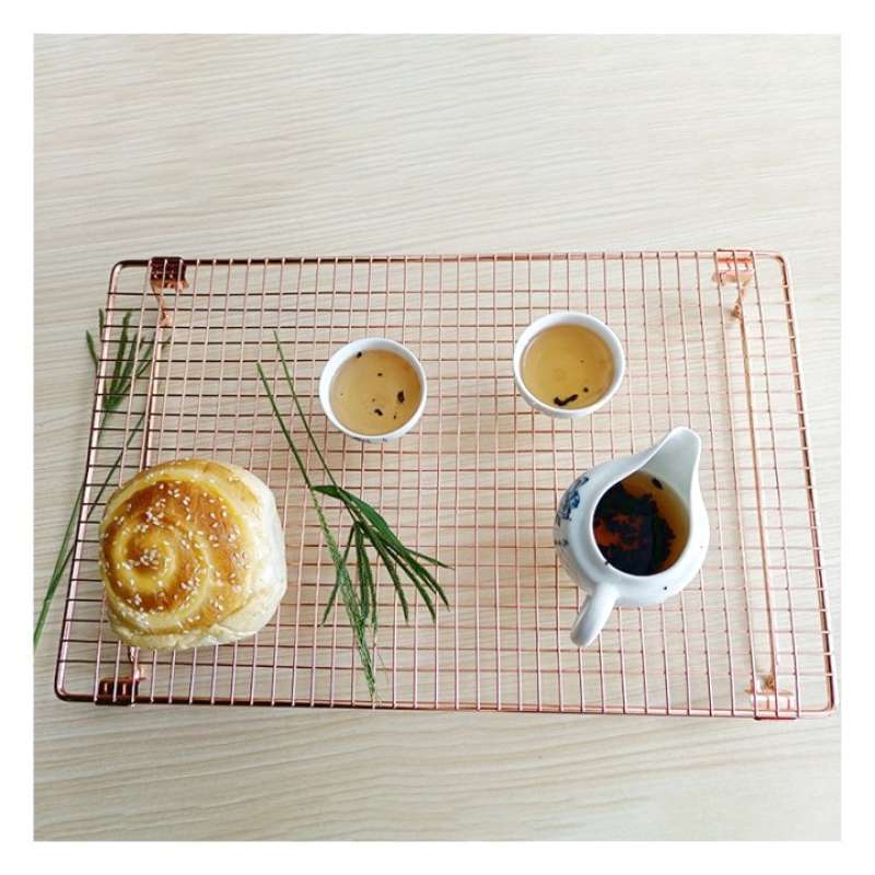 Jual Jual Stackable Stainless 304 Rose Gold Cooling Rack 42x27cm Dengan Kaki Di Seller Cahaya Pelita Wijaya Kusuma Kota Jakarta Barat Blibli