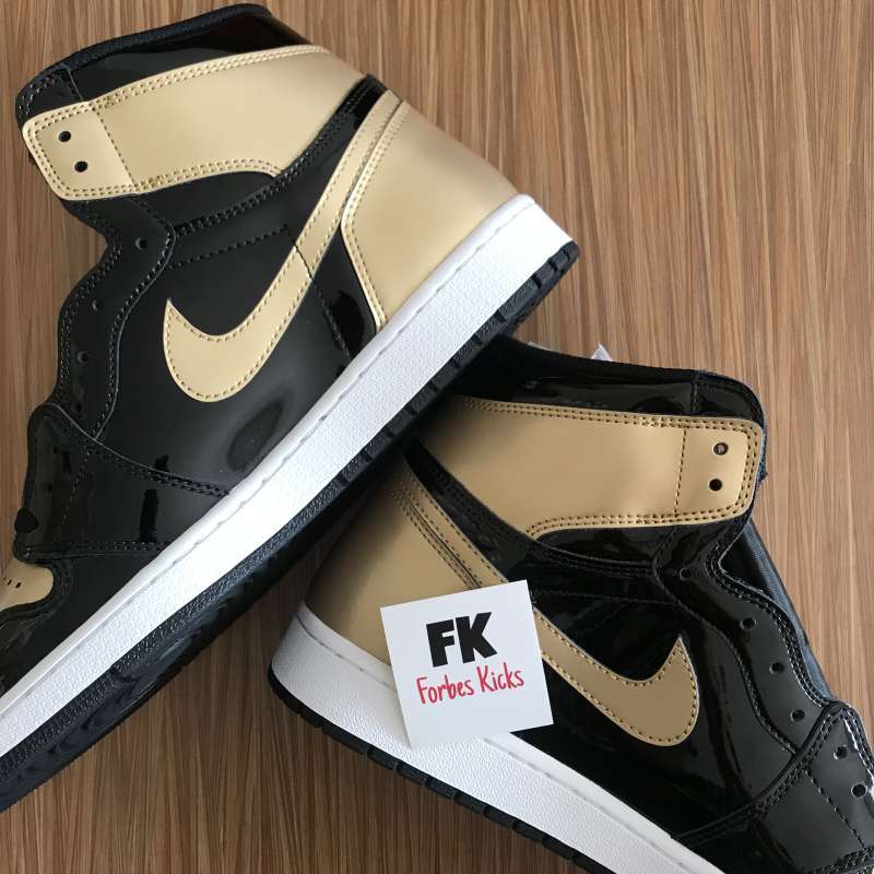 Sepatu Air Jordan Patent Gold Toe Air Jordan Retro High NRG Patent
