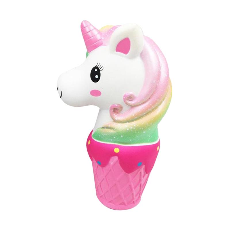 Jual Kawaii Rainbow Hair Unicorn Ice Cream Cone Series Mainan Squishy Online Agustus 2020 Blibli Com