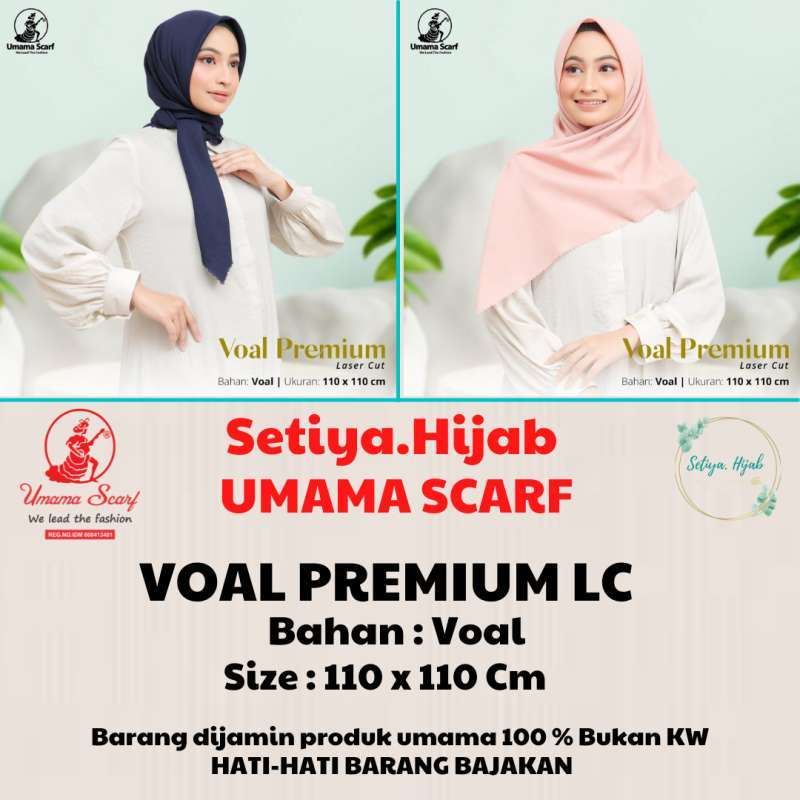Jual [Setiya.Hijab] UMAMA VOAL PREMIUM 