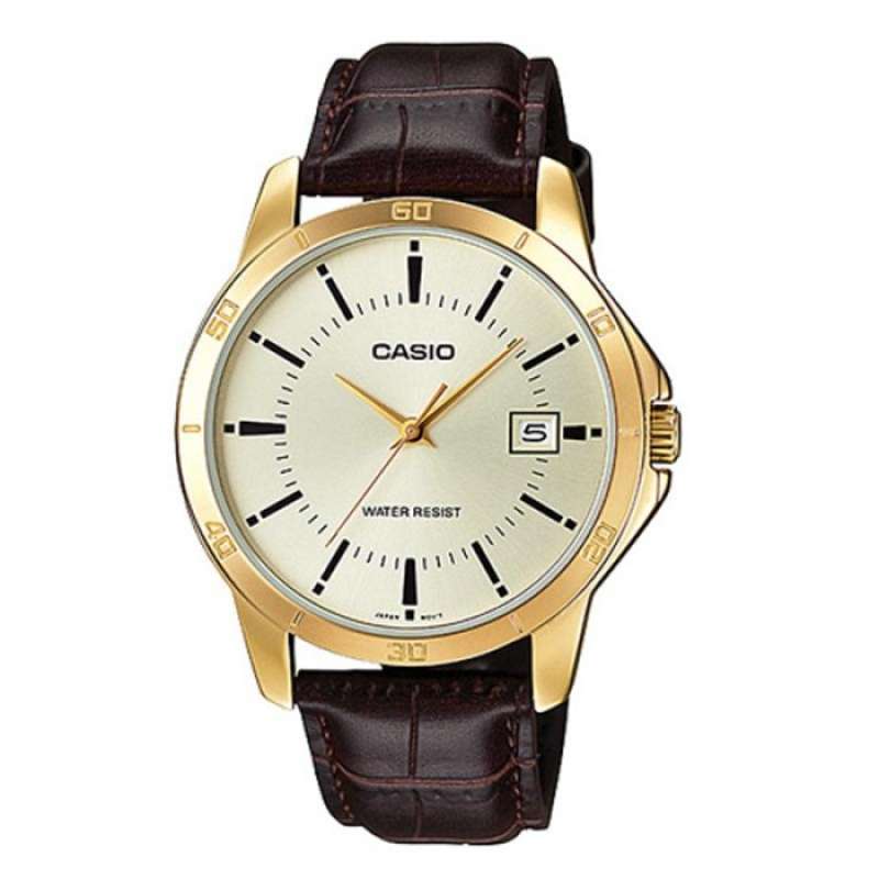 CASIO ORIGINAL CASIO MTP V004GL 9A JAM TANGAN PRIA JAM PRIA KULIT CASIO MTP V004GL 9A V 004 GL MTPV004