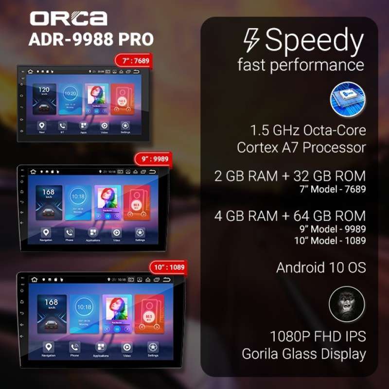 Jual Head Unit Android Auto CarPlay 9 