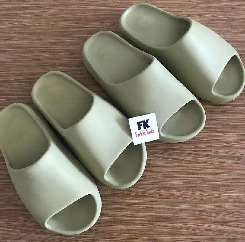 Adidas Yeezy Slide Slides Resin || pure soot resin earth brown glow orange  2021